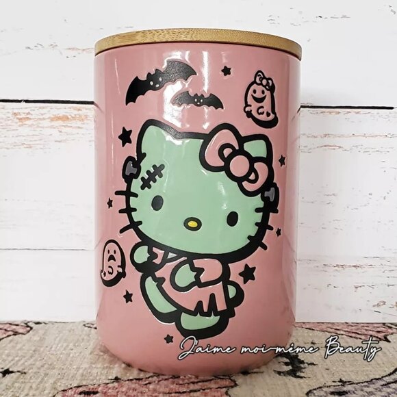 Kawaii Hello Kitty Frankenkitty Halloween Treat Coffee Pod Canister - NWT - Picture 2 of 2
